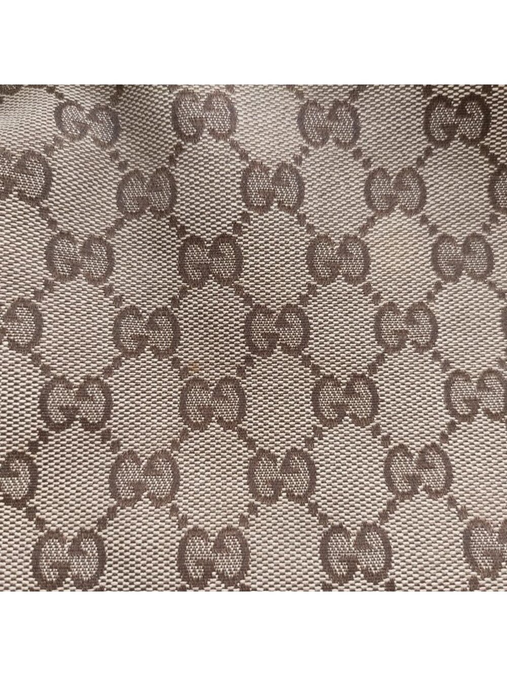 Gucci Bamboo Beige White Canvas Leather - Picture 14 of 16